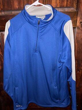 Boombah Men's Blue Lightweight Quarter-Zip Shirt Jacket